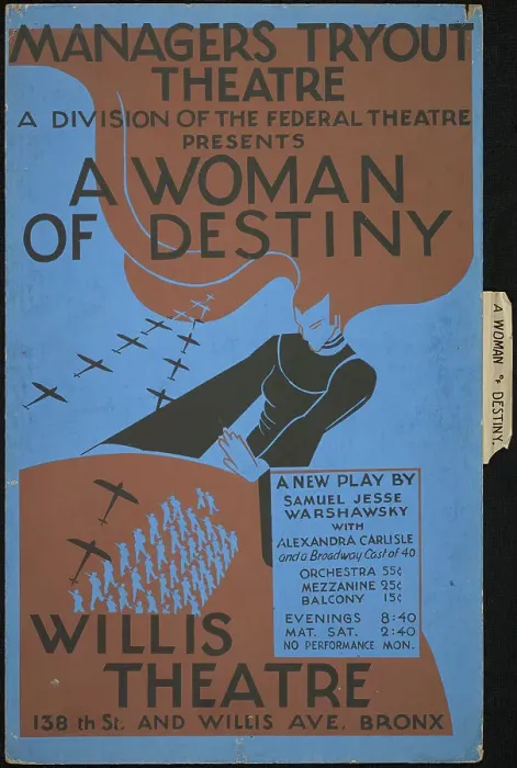 Framed Print : A Woman of Destiny, New York, 1936. Creator: Unknown Framed Print : A Woman of Destiny, New York, 1936. Creator: Unknown