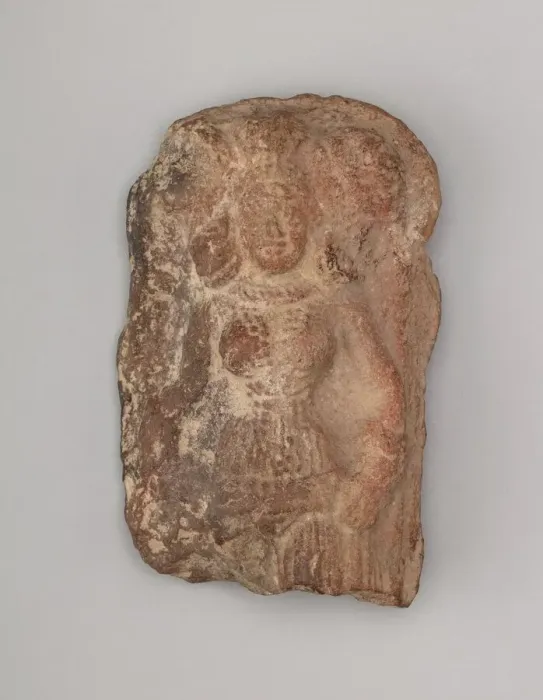Framed Print : Woman with a Headdress, Mauryan period, 1st century B. C. Creator: Unknown Framed Print : Woman with a Headdress, Mauryan period, 1st century B. C. Creator: Unknown