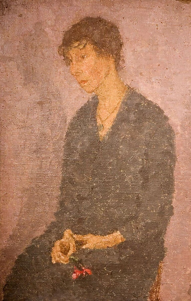 Woman Holding a Flower, 1908-1922. Creator: Gwendolen Mary John