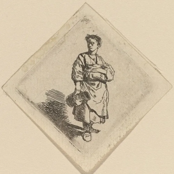 Framed Print : The Woman with the Jug, Standing. Creator: Cornelis Bega Framed Print : The Woman with the Jug, Standing. Creator: Cornelis Bega