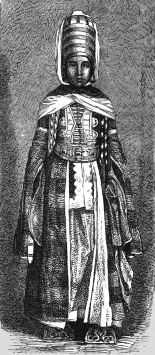 Framed Print : A Woman of Lazestan; Adventures in Lazestan, 1875. Creator: Frederick A. Lyons Framed Print : A Woman of Lazestan; Adventures in Lazestan, 1875. Creator: Frederick A. Lyons