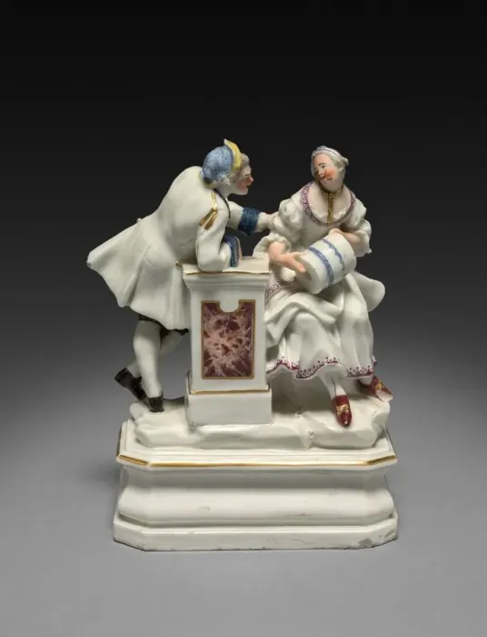Framed Print : Woman and Man, c. 1750. Creator: Unknown Framed Print : Woman and Man, c. 1750. Creator: Unknown