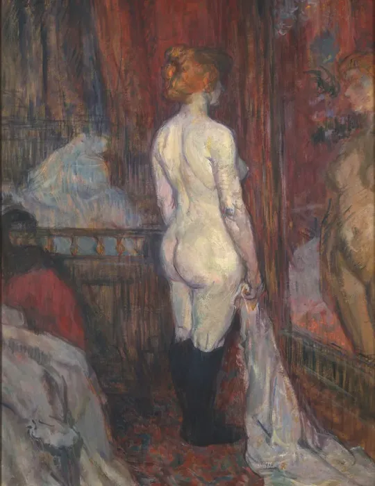 Framed Print : Woman before a Mirror, 1897. Creator: Henri de Toulouse-Lautrec Framed Print : Woman before a Mirror, 1897. Creator: Henri de Toulouse-Lautrec