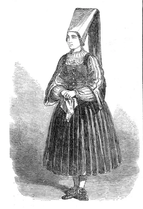Framed Print : Woman of Ostenfeldt, 1854. Creator: Unknown