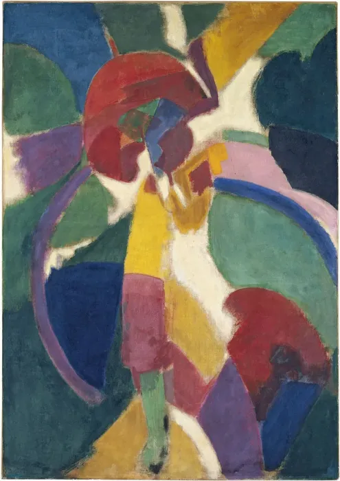 Framed Print : Woman with a Parasol, 1913. Artist: Delaunay, Robert (1885-1941) Framed Print : Woman with a Parasol, 1913. Artist: Delaunay, Robert (1885-1941)