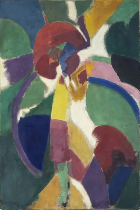 Framed Print : Woman with a Parasol, 1913. Creator: Robert Delaunay Framed Print : Woman with a Parasol, 1913. Creator: Robert Delaunay