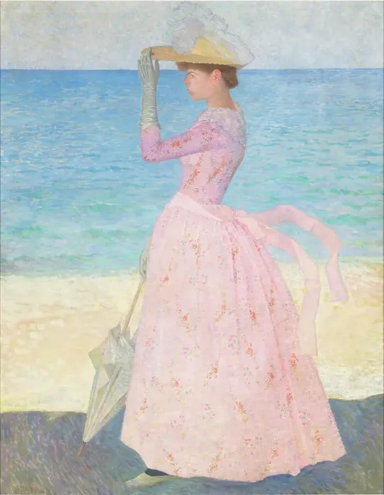Framed Print : Woman with a parasol, c. 1895. Creator: Maillol, Aristide (1861-1944) Framed Print : Woman with a parasol, c. 1895. Creator: Maillol, Aristide (1861-1944)