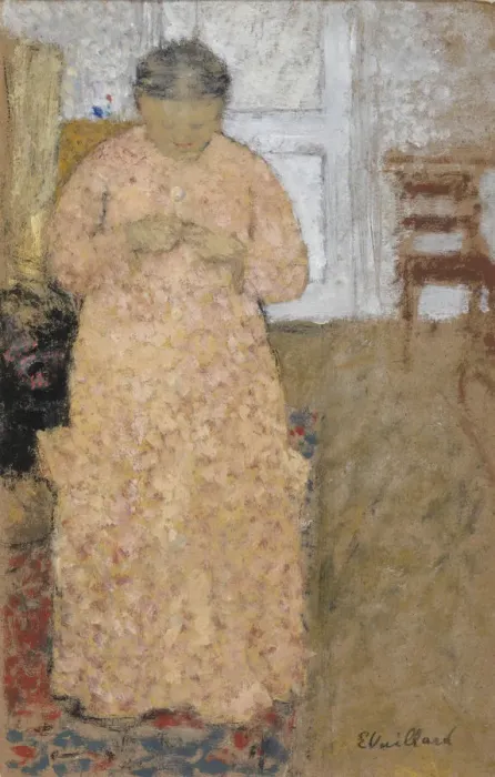 Framed Print : Woman in Pink Dress, um 1900-1904. Artist: Vuillard, Edouard (1868-1940) Framed Print : Woman in Pink Dress, um 1900-1904. Artist: Vuillard, Edouard (1868-1940)