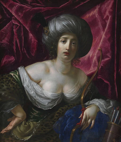Woman Portrayed as the Goddess Diana, 1639. Creator: Cesare Dandini