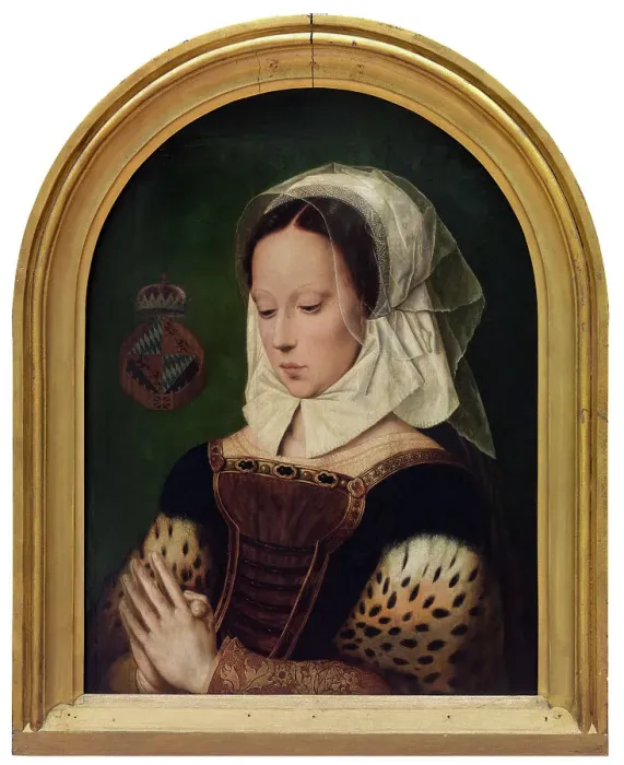 Framed Print : Woman at Prayers, 1525. Creator: Ambrosius Benson Framed Print : Woman at Prayers, 1525. Creator: Ambrosius Benson