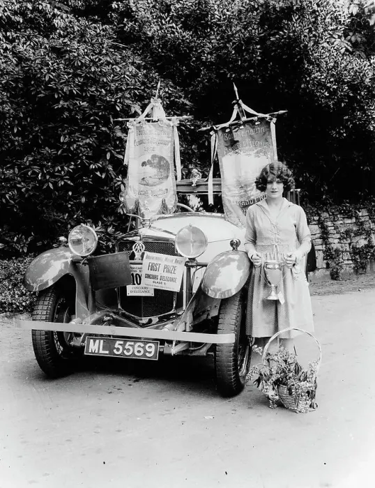 Framed Print : A woman and her prize winning Ballot car, Bournemouth, Dorset, 1928 Framed Print : A woman and her prize winning Ballot car, Bournemouth, Dorset, 1928