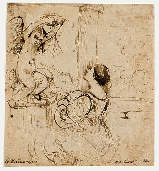 Woman with Putto, n.d. Creator: Guercino