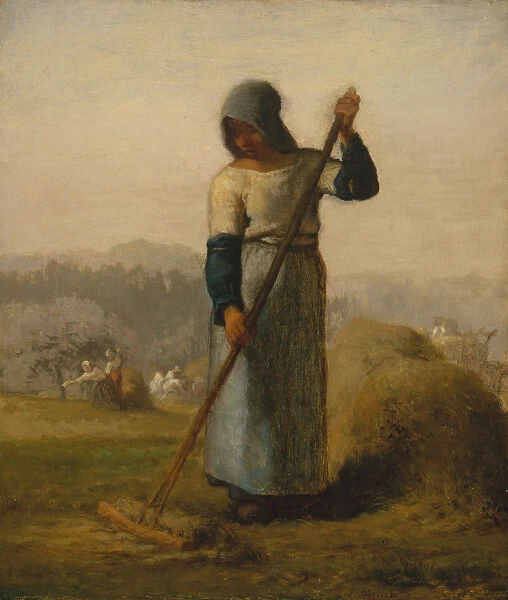 Woman with a Rake, probably 1856-57. Creator: Jean Francois Millet