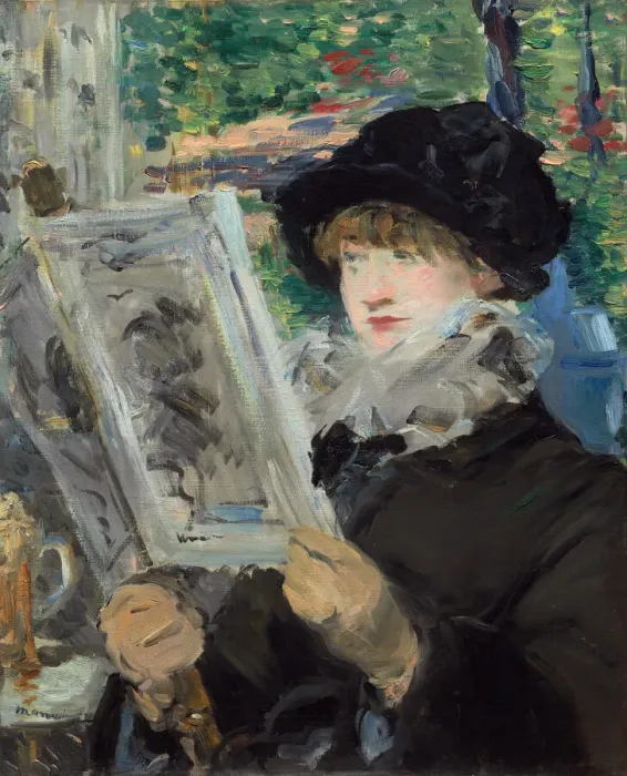 Framed Print : Woman Reading, 1880 / 81. Creator: Edouard Manet Framed Print : Woman Reading, 1880 / 81. Creator: Edouard Manet