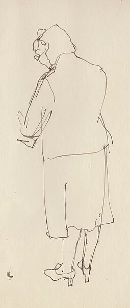 Woman from the rear, c1950. Creator: Shirley Markham