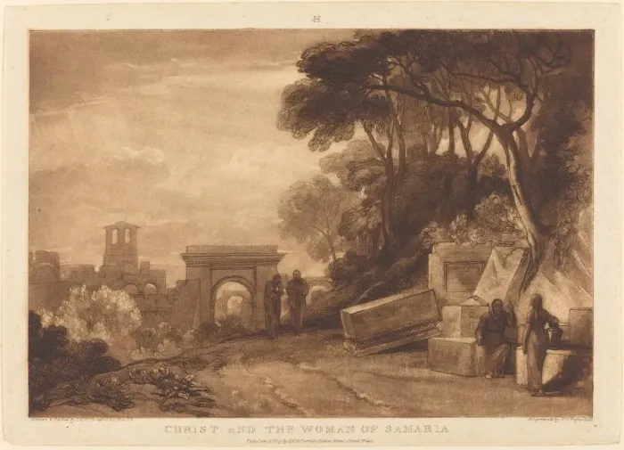 Framed Print : The Woman of Samaria, published 1819. Creator: JMW Turner Framed Print : The Woman of Samaria, published 1819. Creator: JMW Turner