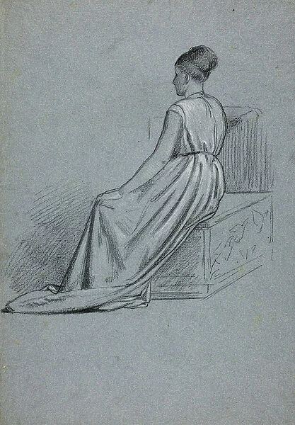 Woman Seated Looking to the Left, n. d. Creator: Henry Stacy Marks