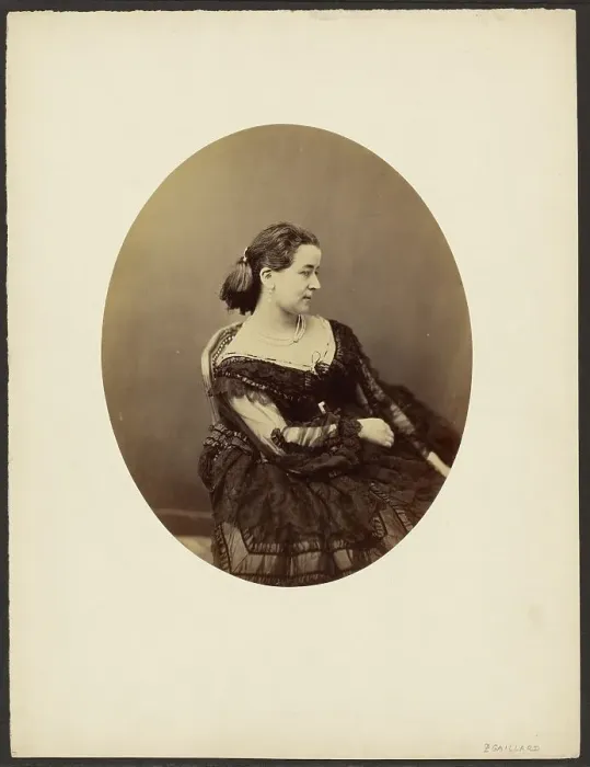Framed Print : Woman seated in profile, mid-19th century. Creator: Paul De Gaillard Framed Print : Woman seated in profile, mid-19th century. Creator: Paul De Gaillard
