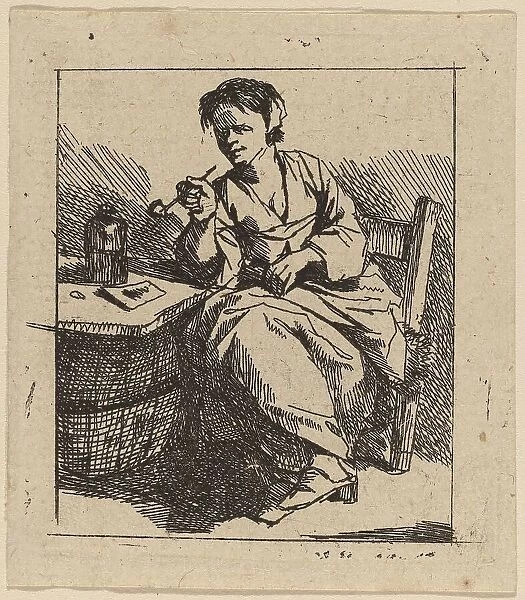 A Woman Smoking. Creator: Cornelis Bega