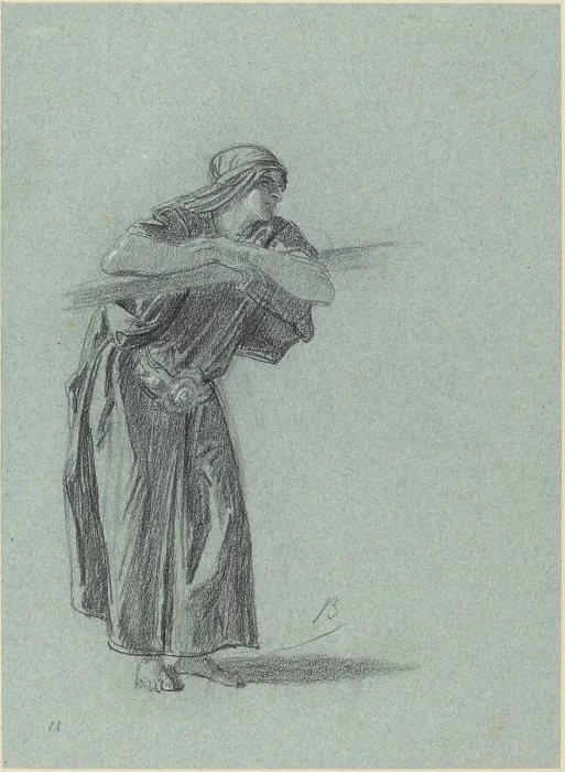 Framed Print : The Woman in the ?Song of Songs?, c. 1886. Creator: Alexandre Bida Framed Print : The Woman in the ?Song of Songs?, c. 1886. Creator: Alexandre Bida