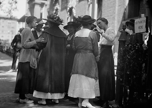 Woman Suffrage Arrests, 1917. Creator: Harris & Ewing. Woman Suffrage Arrests, 1917. Creator: Harris & Ewing