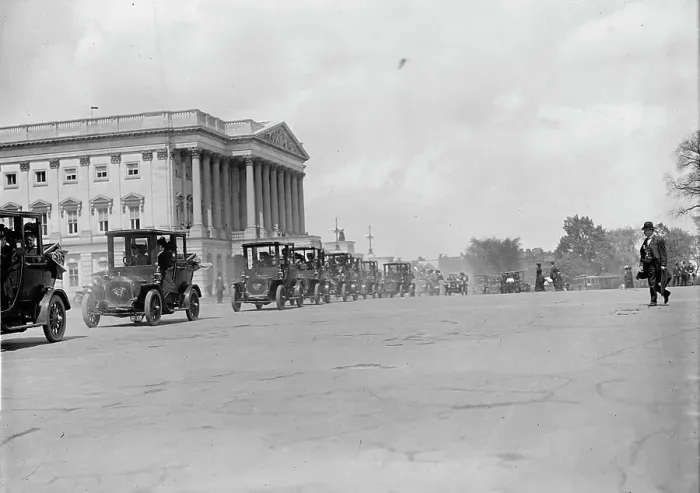 Framed Print : Woman Suffrage Motor Parade To Capitol, 1913. Creator: Harris & Ewing. Woman Suffrage Motor Parade To Capitol, 1913. Creator: Harris & Ewing Framed Print : Woman Suffrage Motor Parade To Capitol, 1913. Creator: Harris & Ewing. Woman Suffrage Motor Parade To Capitol, 1913. Creator: Harris & Ewing