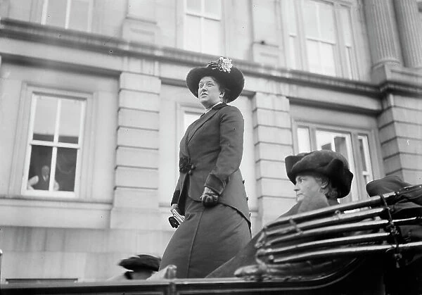 Woman Suffrage - Mrs. Olive Hasbrouck, Mrs. Glendower Evans, 1913. Creator: Harris & Ewing. Woman Suffrage - Mrs. Olive Hasbrouck, Mrs. Glendower Evans, 1913. Creator: Harris & Ewing