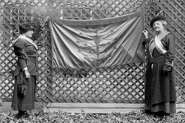 Woman Suffrage - Pickets, 1917. Creator: Harris & Ewing. Woman Suffrage - Pickets, 1917. Creator: Harris & Ewing