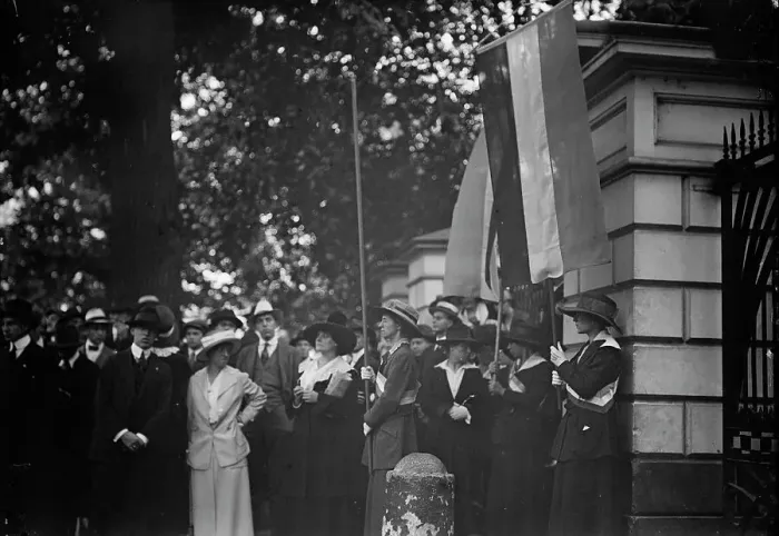 Framed Print : Woman Suffrage - Riots, 1917. Creator: Harris & Ewing. Woman Suffrage - Riots, 1917. Creator: Harris & Ewing Framed Print : Woman Suffrage - Riots, 1917. Creator: Harris & Ewing. Woman Suffrage - Riots, 1917. Creator: Harris & Ewing