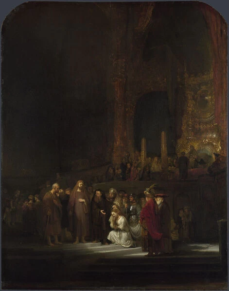 The Woman taken in Adultery, 1644. Artist: Rembrandt van Rhijn (1606-1669)