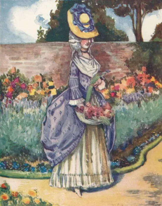 Framed Print : A Woman of the Time of George III, 1907. Artist: Dion Clayton Calthrop Framed Print : A Woman of the Time of George III, 1907. Artist: Dion Clayton Calthrop