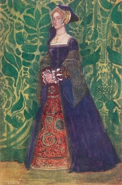 A Woman of the Time of Henry VIII, 1907. Artist: Dion Clayton Calthrop