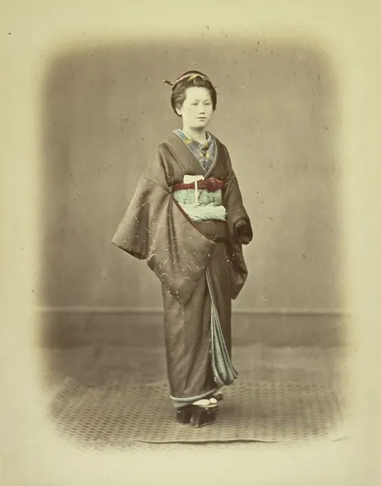 Framed Print : Woman in Traditional Dress, about 1868. Creator: Felice Beato Framed Print : Woman in Traditional Dress, about 1868. Creator: Felice Beato