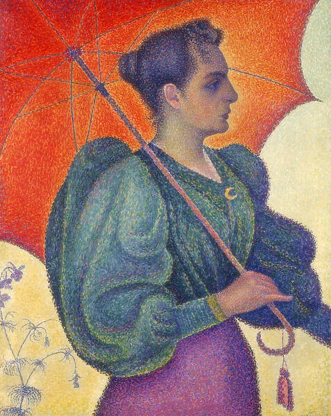 Woman with Umbrella, 1898. Artist: Paul Signac