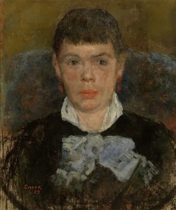 Framed Print : Woman with Upturned Nose, 1879. Creator: James Ensor Framed Print : Woman with Upturned Nose, 1879. Creator: James Ensor