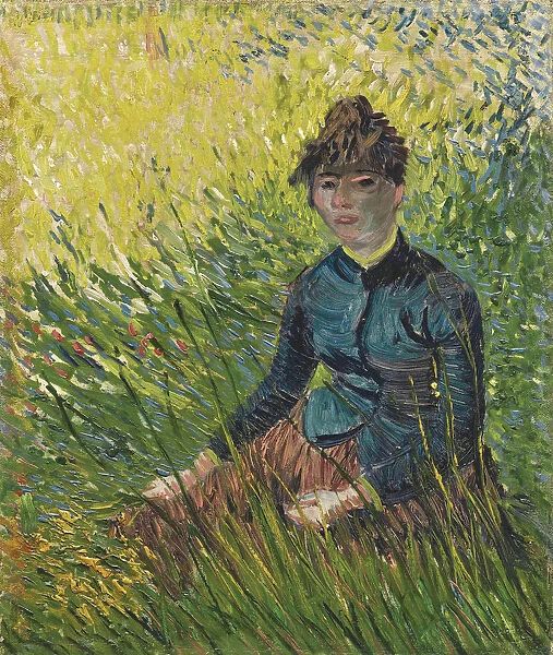 Woman in a wheat field (Femme dans un champ de ble), 1887. Artist: Gogh, Vincent, van (1853-1890)