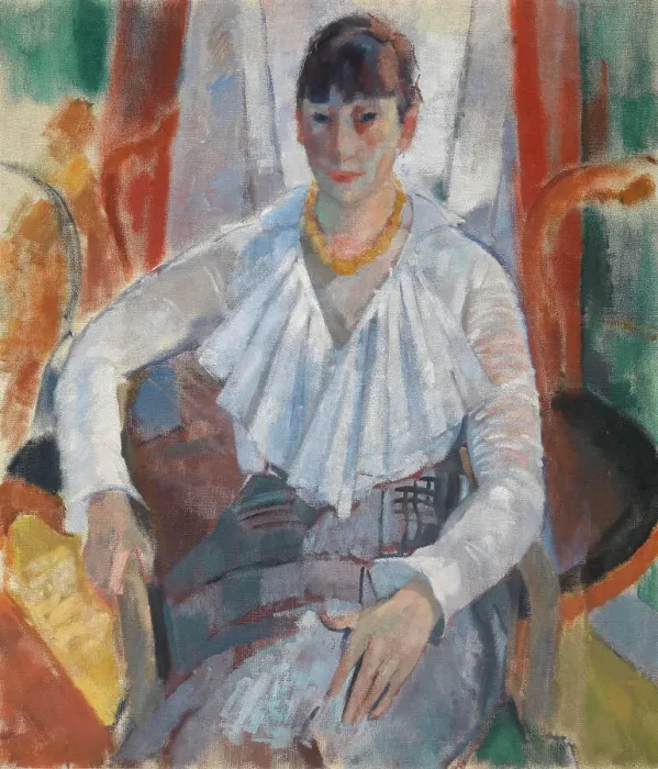 Framed Print : Woman in White, 1915. Creator: Rik Wouters Framed Print : Woman in White, 1915. Creator: Rik Wouters