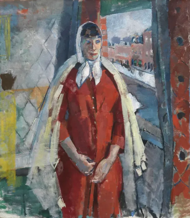 Framed Print : Woman at the Window, 1915. Creator: Rik Wouters