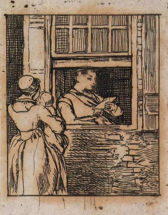 Framed Print : Woman at Window, c1813. Creator: David Wilkie Framed Print : Woman at Window, c1813. Creator: David Wilkie