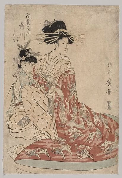 Woman of the Yoshiwara with Girl, 1753-1806. Creator: Kitagawa Utamaro (Japanese, 1753?-1806)