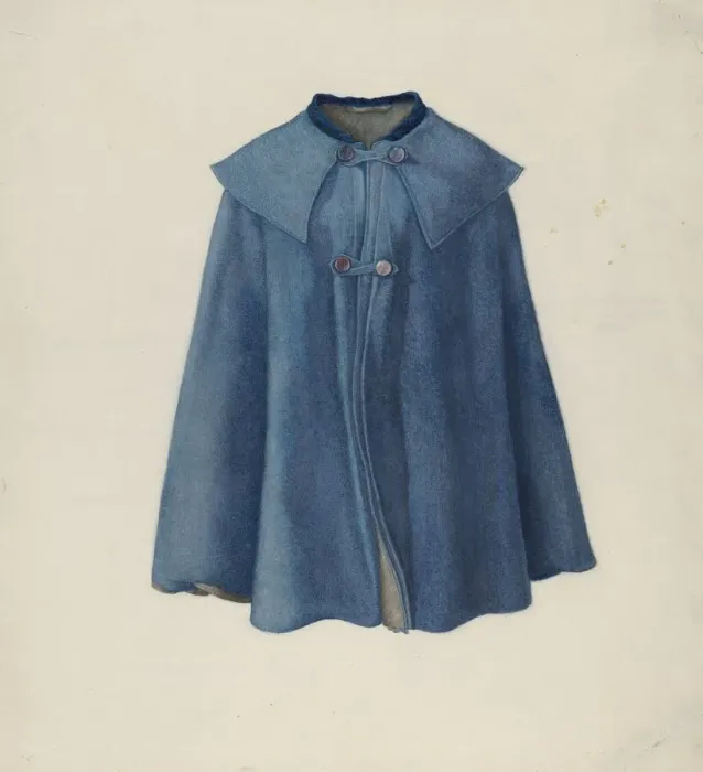 Framed Print : Womans Cape, c. 1936. Creator: Helen E. Gilman Framed Print : Womans Cape, c. 1936. Creator: Helen E. Gilman