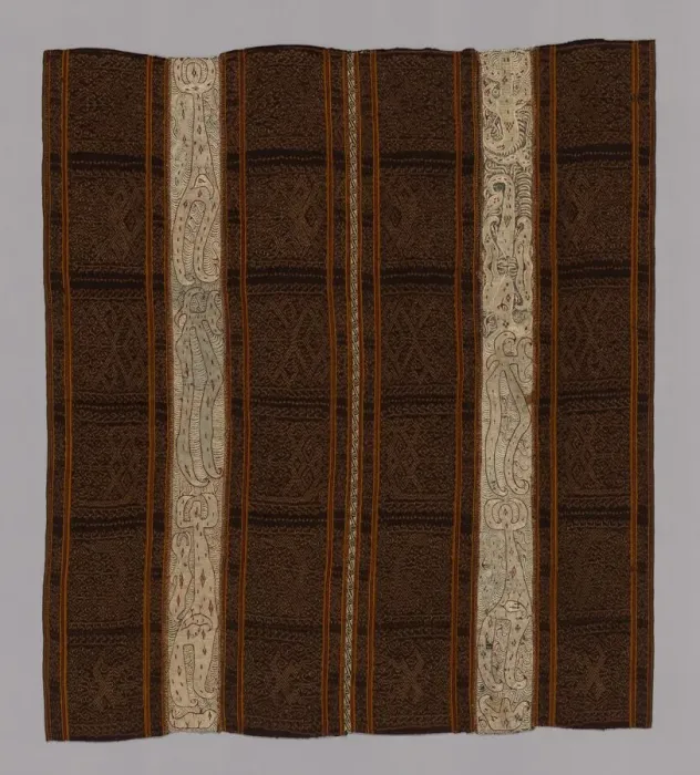 Framed Print : Womans Ceremonial Cloth (Tapis), Indonesia, 19th century. Creator: Unknown Framed Print : Womans Ceremonial Cloth (Tapis), Indonesia, 19th century. Creator: Unknown