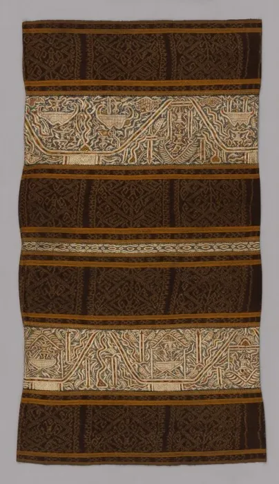 Framed Print : Womans Ceremonial Skirt (tapis), Sumatra, 19th century. Creator: Unknown Framed Print : Womans Ceremonial Skirt (tapis), Sumatra, 19th century. Creator: Unknown