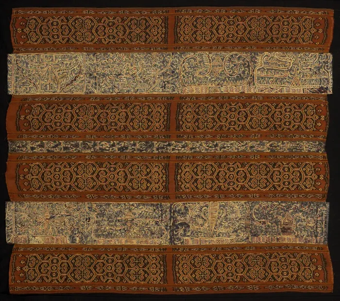 Framed Print : Womans Ceremonial Skirt (tapis), Indonesia, 18th century (?). Creator: Unknown Framed Print : Womans Ceremonial Skirt (tapis), Indonesia, 18th century (?). Creator: Unknown
