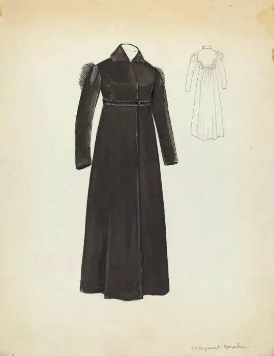 Framed Print : Womans Coat, 1935 / 1942. Creator: Margaret Concha Framed Print : Womans Coat, 1935 / 1942. Creator: Margaret Concha