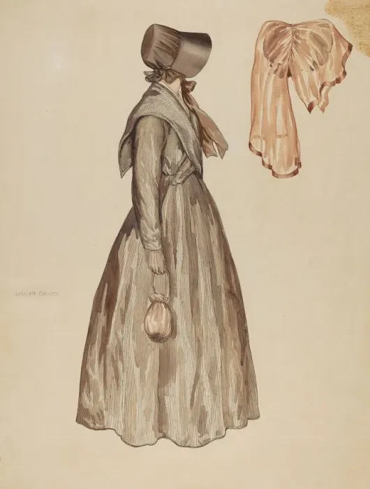 Framed Print : Womans Dress, 1935 / 1942. Creator: Lillian Causey Framed Print : Womans Dress, 1935 / 1942. Creator: Lillian Causey