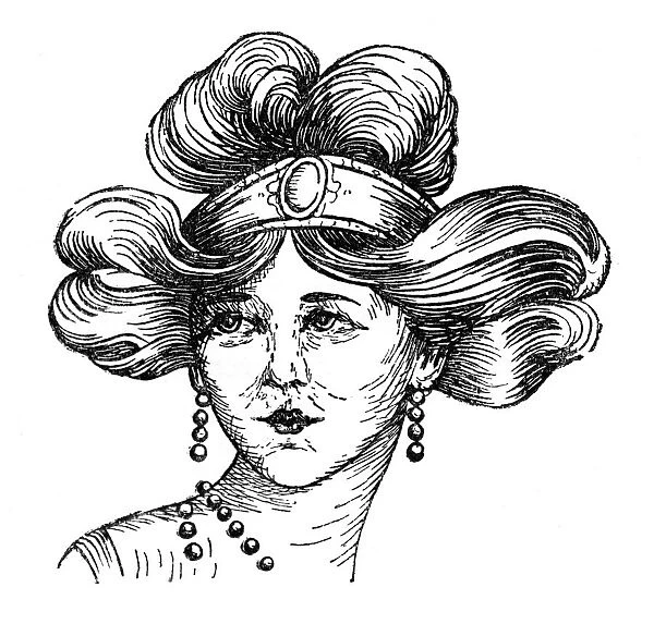 Womans hairstyle, 1910