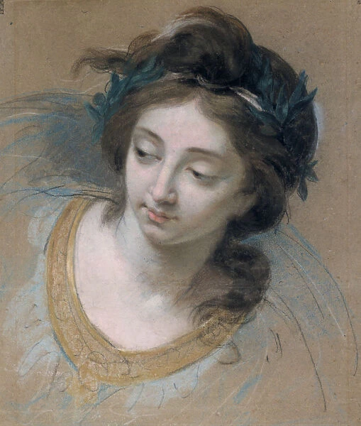 Womans Head, 1780. Artist: Marie Louise Elisabeth Vigee-Lebrun