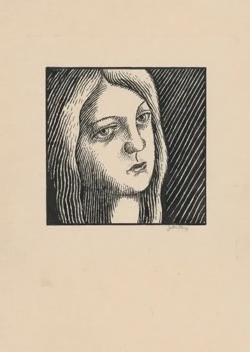 Framed Print : Woman's head, around 1925. Creator: Mikulas Galanda. Woman's head, around 1925. Creator: Mikulas Galanda Framed Print : Woman's head, around 1925. Creator: Mikulas Galanda. Woman's head, around 1925. Creator: Mikulas Galanda