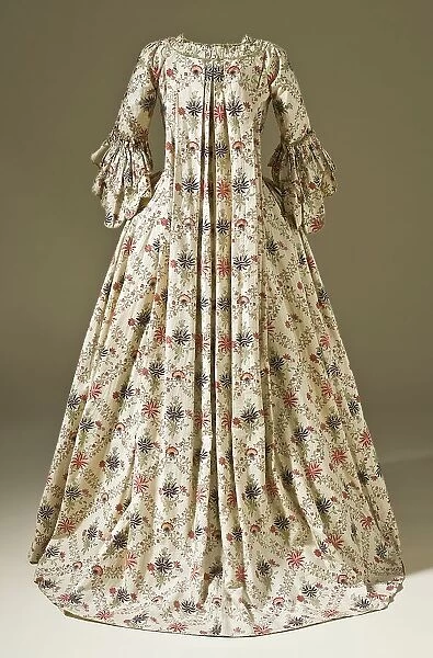 Woman's Robe à la française, circa 1770. c.1770. Creator: Unknown
